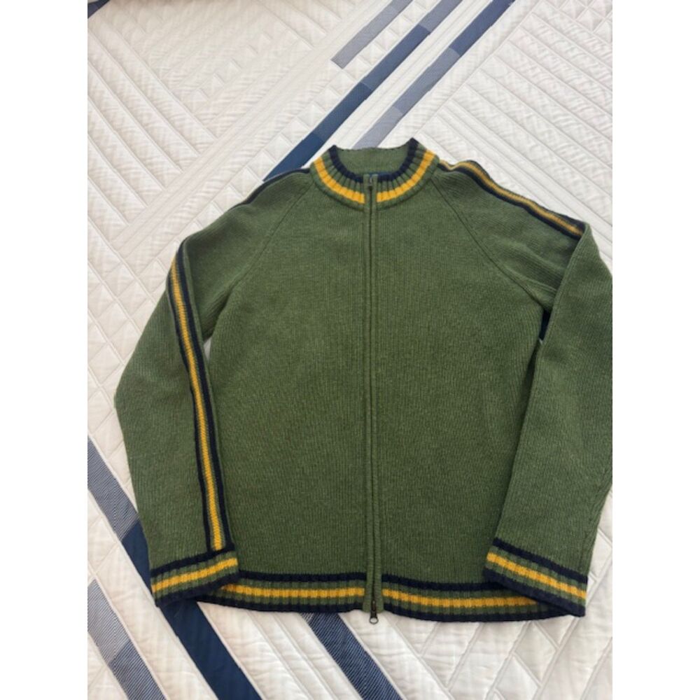 NWOT Men's Summit Peak Performance Full Zip  Lamb Wool Sweater, Large